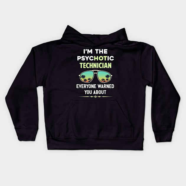 Psychotic Technician Kids Hoodie by symptomovertake